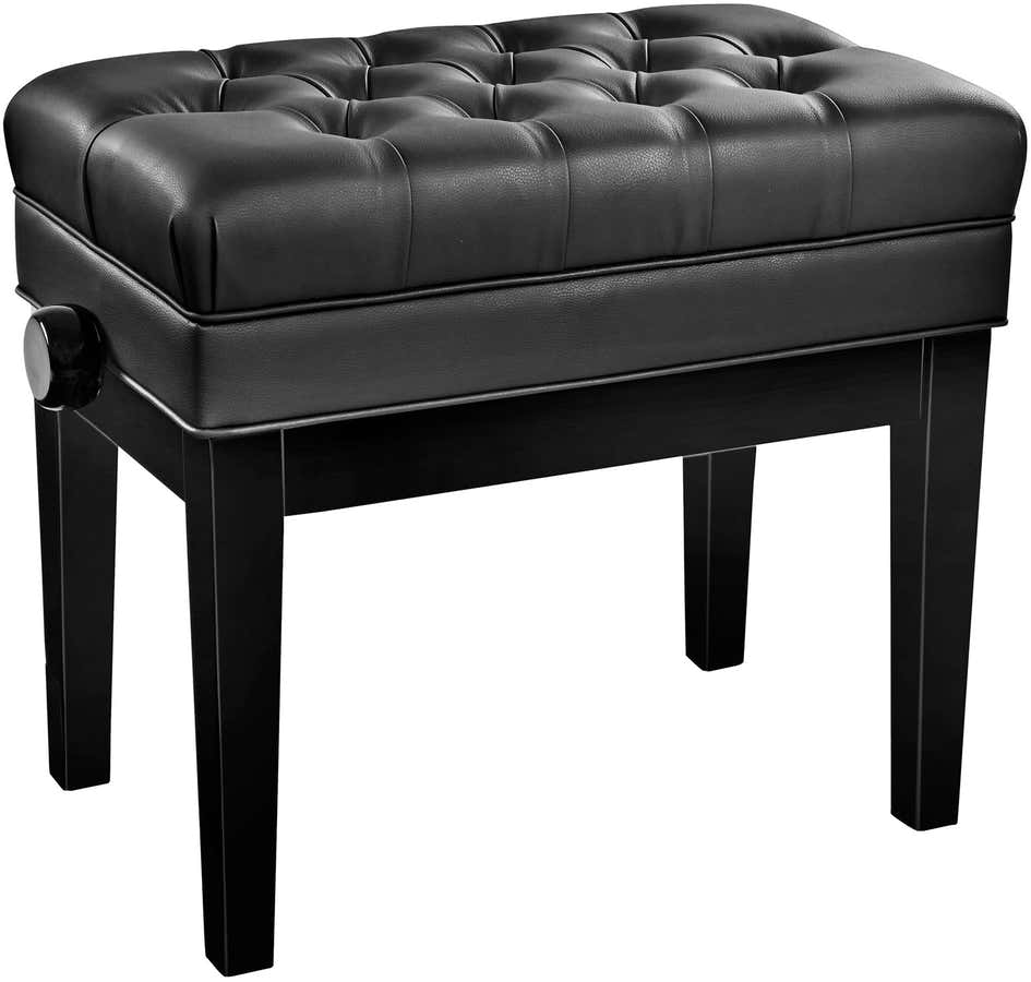 Keyboard bench 13986 Glossy black