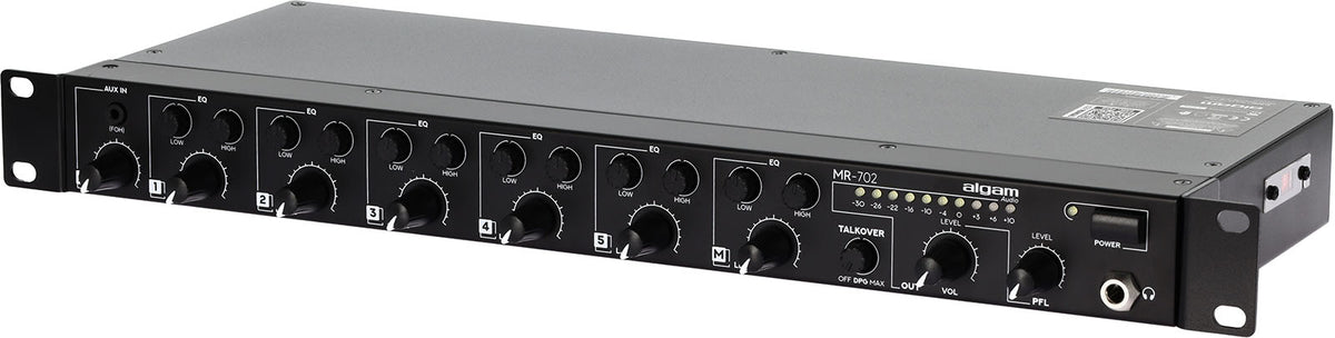MR 702 - rack mountable 7-channel mixer