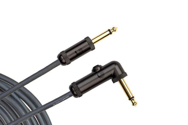 D'ADDARIO Circuit Breaker Right-Angle Instrument Cable 10 Feet