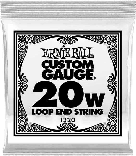 Ernie Ball .020 LOOP END STAINLESS STEEL WOUND BANJO OR MANDOLIN GUITAR STRINGS