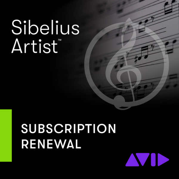 AVID Sibelius Artist Subscription Renewal 1Y
