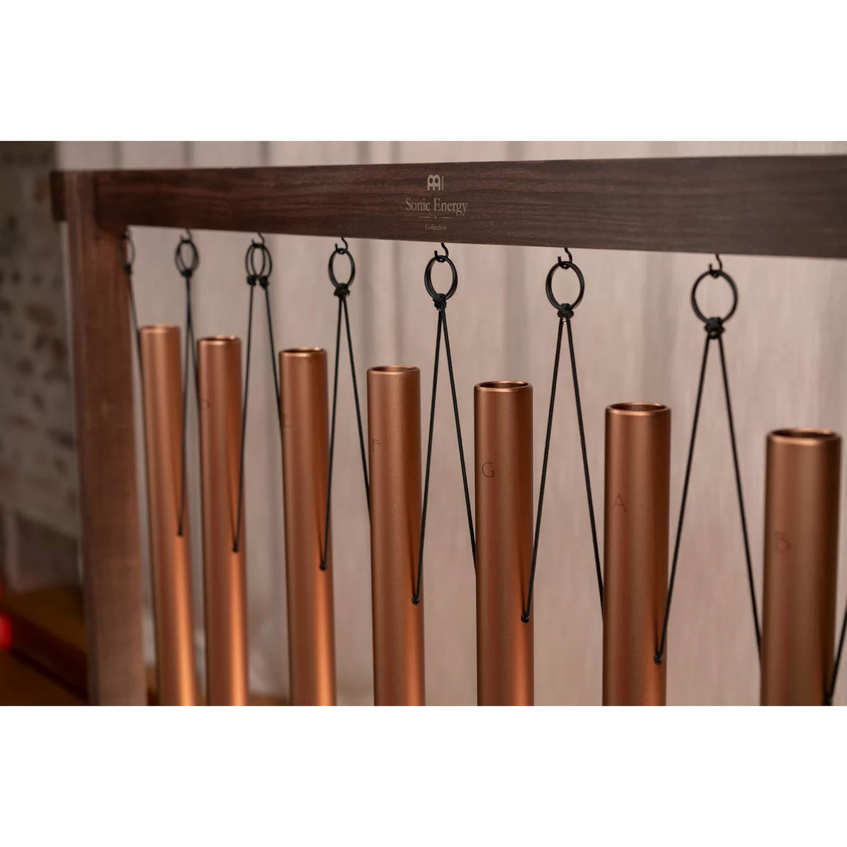 8-piece Sound Bath Tube Chime Set 440 Hz Bronze