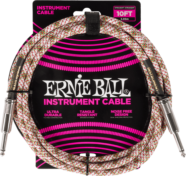 Ernie Ball Woven Sleeve 3M Emerald Argyle