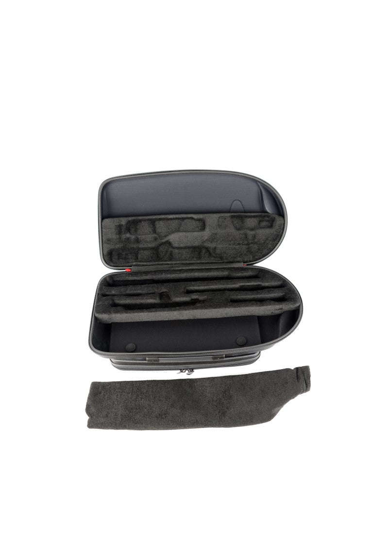 SOFTPACK FLUTE (C FOOT) CASE & PICCOLO & MUSIC STAND - BLACK