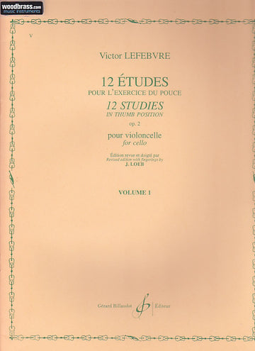 Lefevre Victor - 12 Etudes Opus 2 Volume 1