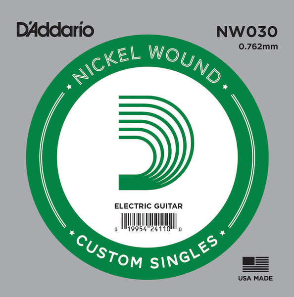 D'ADDARIO NW030 NICKEL WOUND ELECTRIC GUITAR SINGLE STRING .030