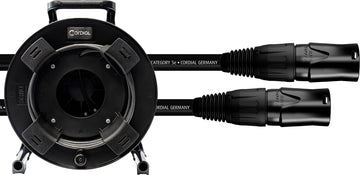 CORDIAL CAT 5E - S/UTP plugs NE8MXB1 / HIROSE RJ45 / cable reel 50 m