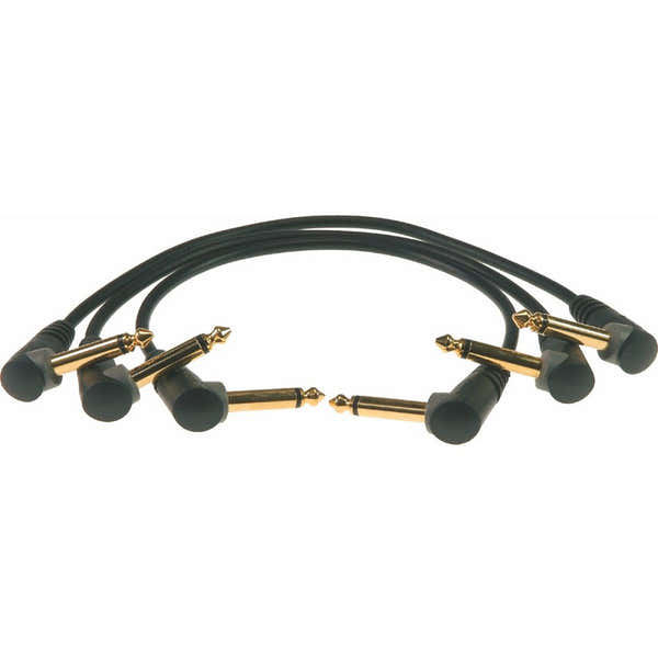 Klotz PP-AJJJ0030 3 PC. PEDAL PATCHER BLACK 30CM JACK 2P.90/JACK 2P.90 GOLD