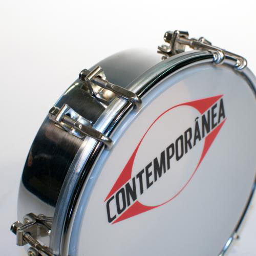 C-TAM02 - Tamborim 6'' Chrome-Plated Metal - 12 Tension Rods.