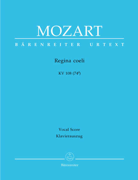 Barenreiter Moz W.A. - Regina Coeli Kv 108 (74D) - Reduction Ch Piano