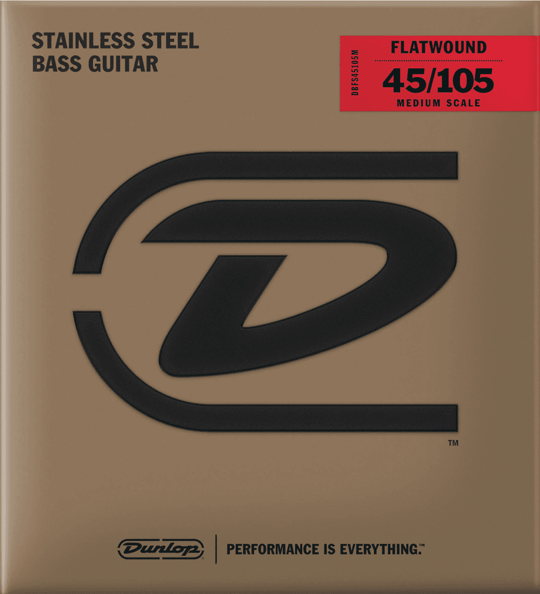 DBFS45105M Stainless Steel Flatwound Medium Scale 45-105