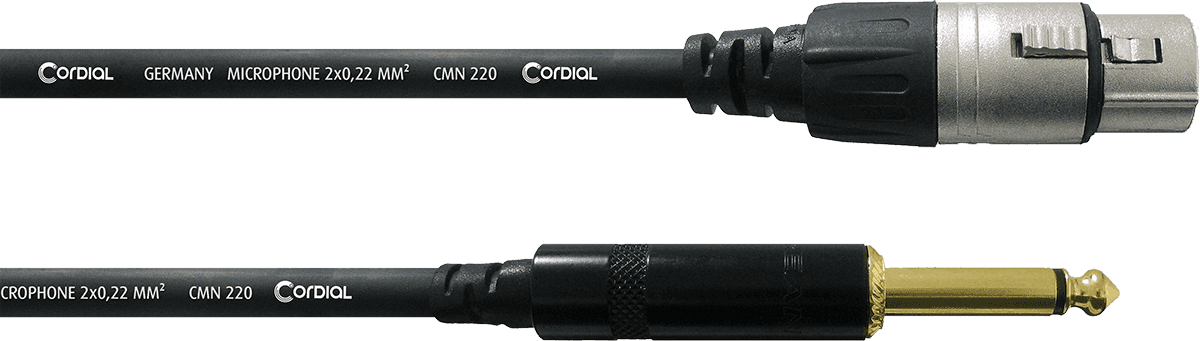 Audio Cable XLR Female - Mono Jack 7,5 M