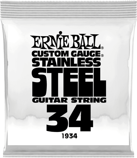 Ernie Ball .034 STAINLESS STEEL WOUND ELECTRIC GUITAR STRINGS