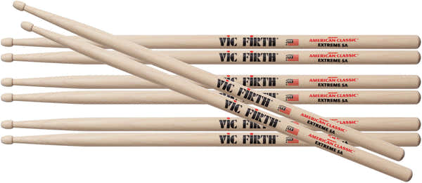 Vic Firth 3 Pair X5A + 1 Pair X5A Free