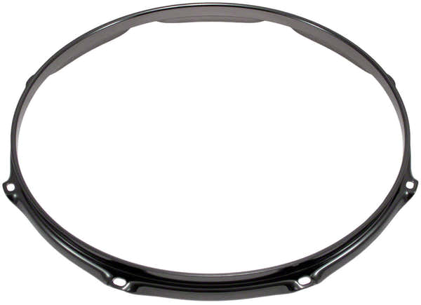 H30-16-8BK - 16" 8 Holes Black 3.0mm Super Triple Flange Drum Hoop
