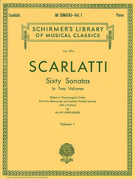 Schirmer DOMENICO SCARLATTI SIXTY SONATAS VOLUME ONE - HARPSICHORD