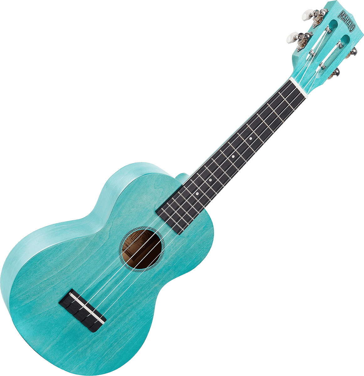 Island Concert Ukulele Aqua Blue + Cover