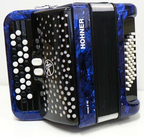 Hohner NOVA II 40 BLUE BUTTONS