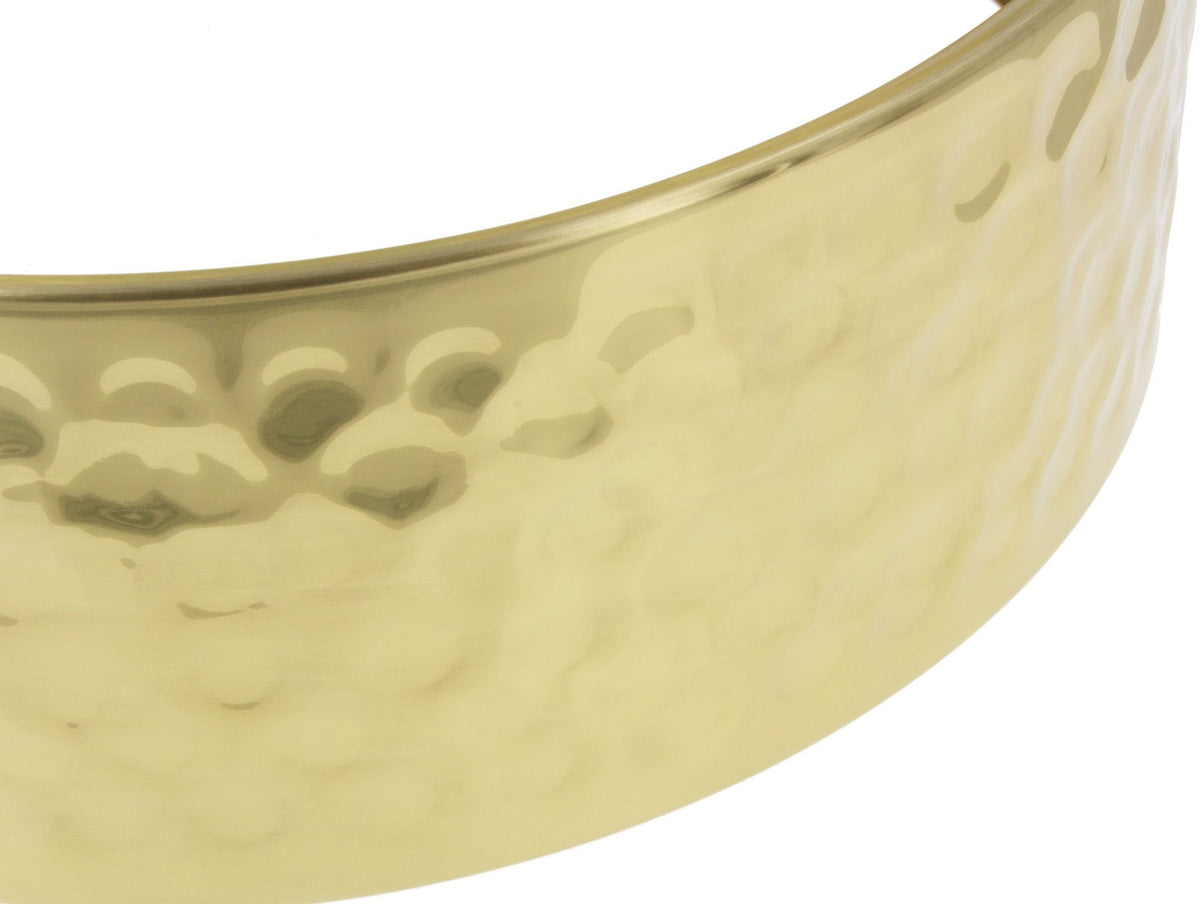 Shb1405 14" X 5" Hammered Brass Shell Snare Drum