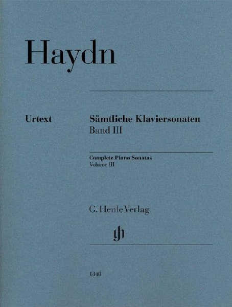 Joseph Haydn - Complete Piano Sonatas Volume III PB. - Piano