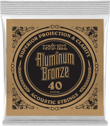 .040 ALUMINUM BRONZE WOUND ACOUSTIC GUITAR STRINGS