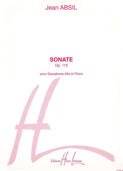 Lemoine Absil - Sonate Op.115 - Saxophone Mib et Piano