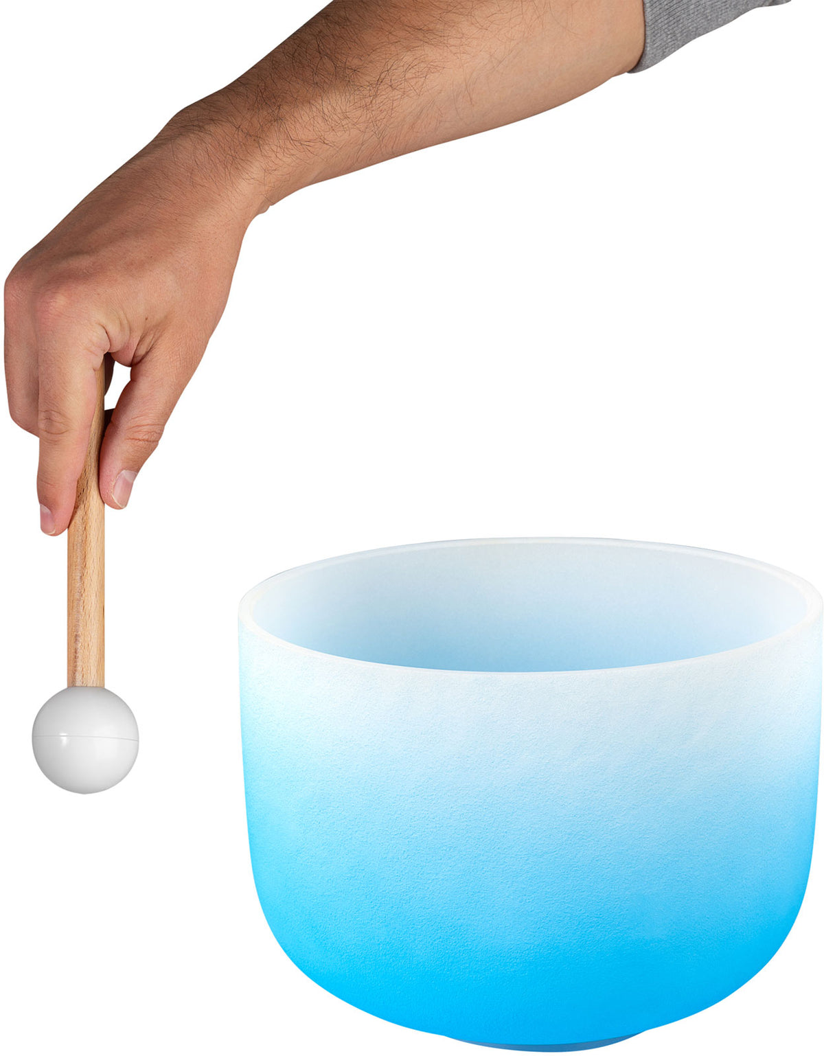 Crystal Singing Bowl Chakra 10" - Blue Throat G (432 Hz)