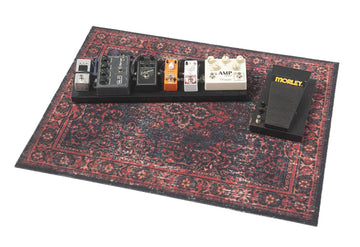 VPA-BLR Mat Vintage Persian Club Series 80 X 60CM Non-Slip Black Red