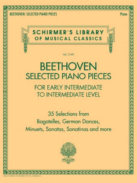Ludwig Van Beethoven - Selected Piano Pieces: Early Intermed To Intermed - Piano