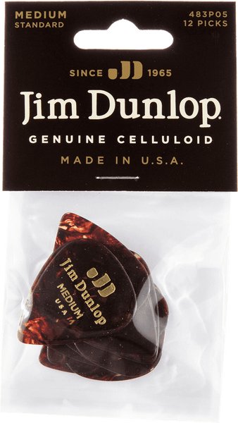 Dunlop 12 x Genuine Celluloid Shell Medium