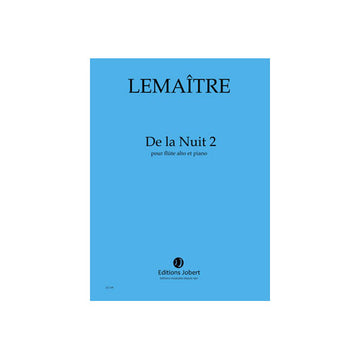 Lemaitre - De La Nuit 2 - Flûte Alto et Piano