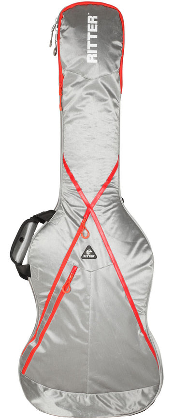 Electric Bass Gray Gigbag & Red