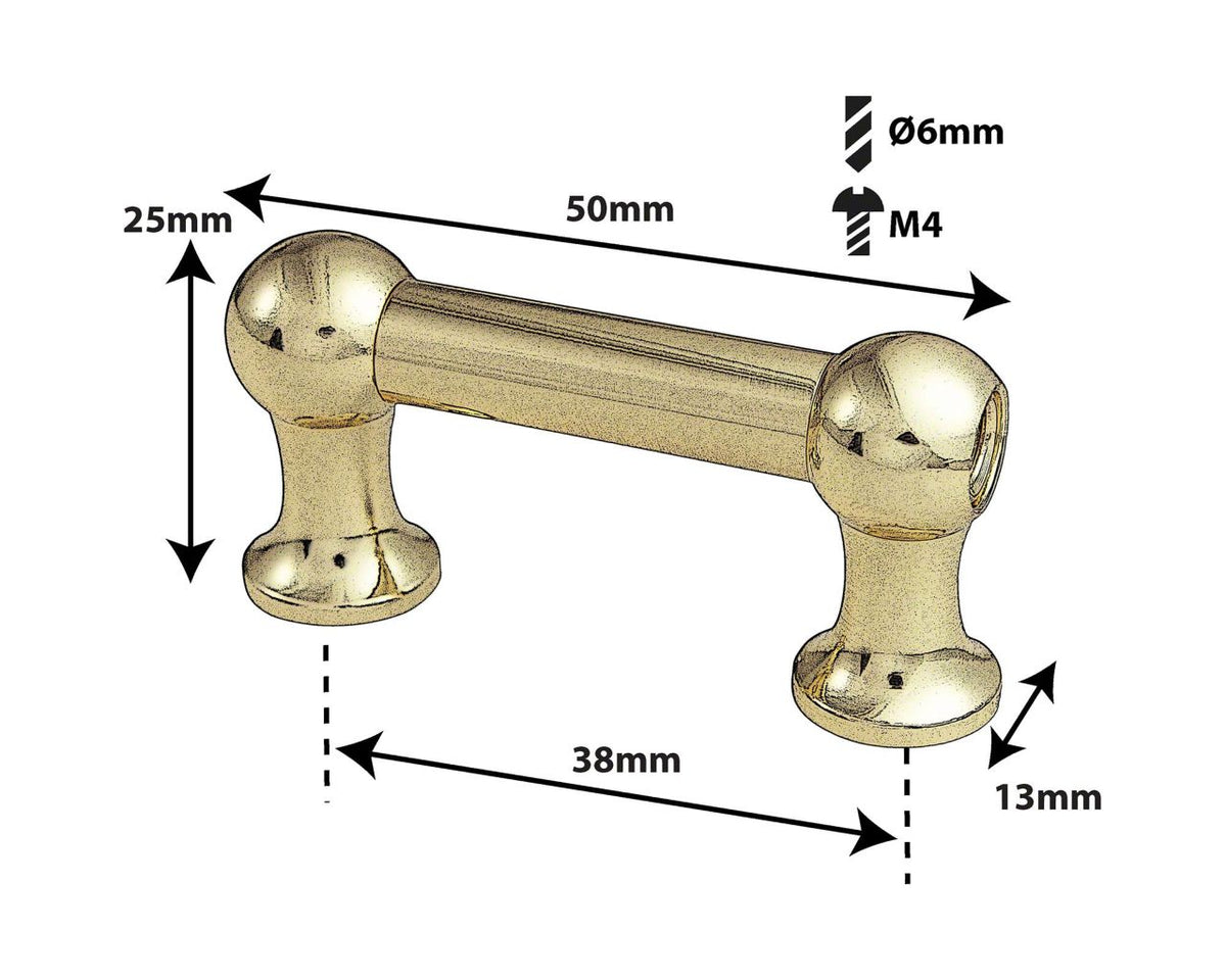 TL12S38B-BR - BASS DRUM TUBE LUG BRASS - 38MM - SINGLE ENDED (X1)
