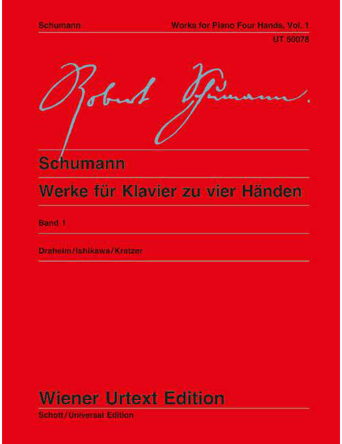 SCHUMANN - OEUVRES POUR PIANO À QUATRE MAINS - PIANO (4 HETS)