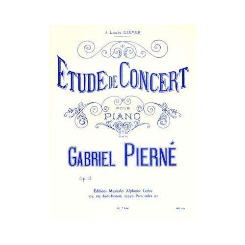 Leduc Etude De Concert Opus 13