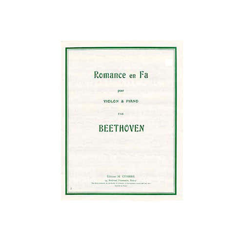 Combre Beethoven - Romance En Fa Op.50 - Violon et Piano