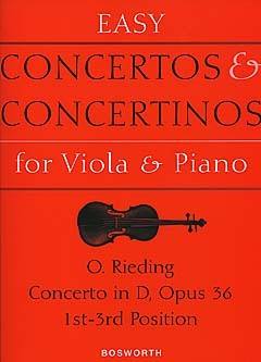 Bosworth Rieding Oscar - Concerto Op.36 En Re Majeur - Alto & Piano