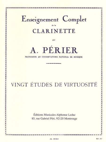 Leduc 20 Études De Virtuosité