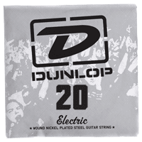 Dunlop NICKEL PLATED STEEL ELECTRIC STRINGS UNIT ROUND THREAD 020