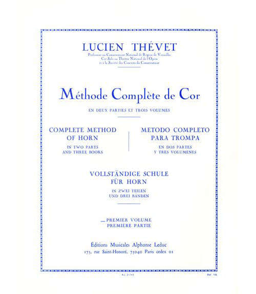 Leduc Thevet L. - Methode Complete De Cor Vol.1