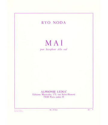 Noda R. - Mai - Saxophone Alto Solo