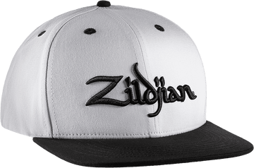 White Snapback Cap 6 Panels