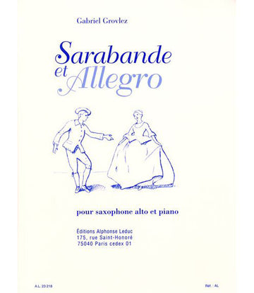 Grovlez Gabriel - Sarabande et Allegro - Saxophone & Piano