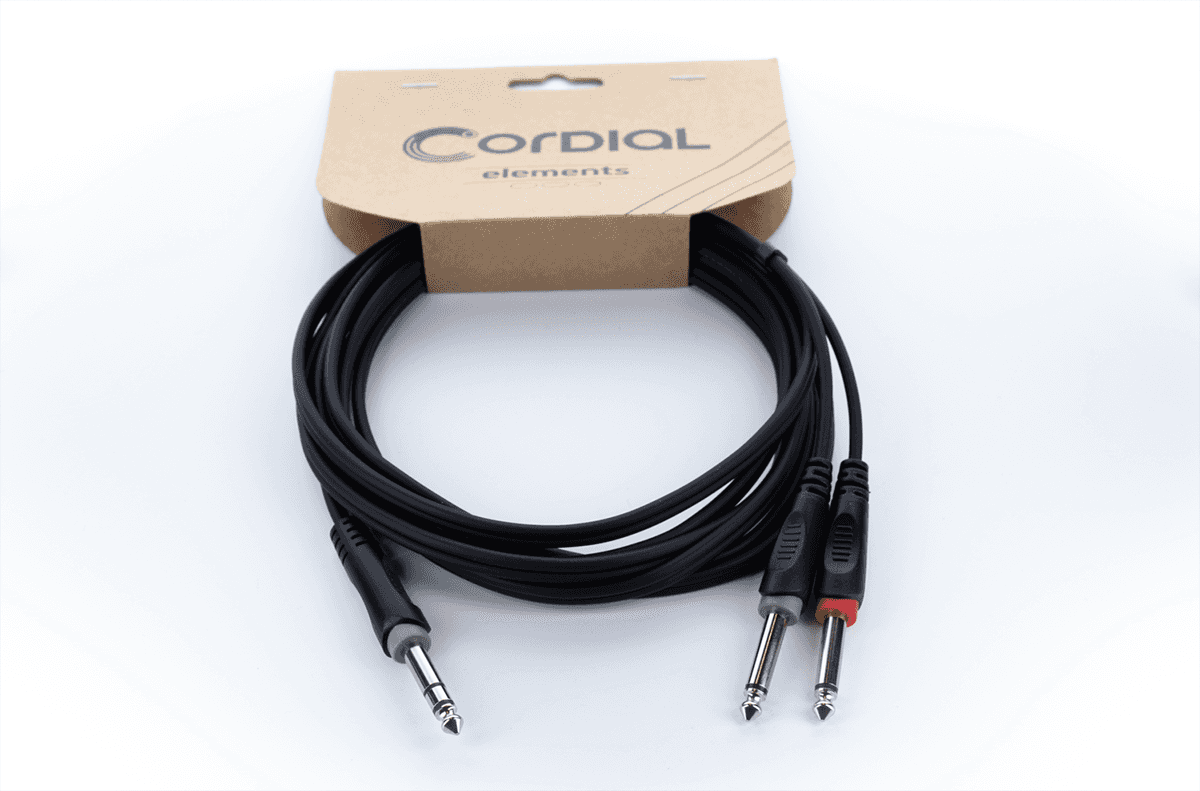 Y-Cable Stereo Male Jack / 2 Male Mono Jacks 3 M