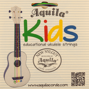 CHILDREN'S UKULELE GCEA COLORED STRINGS HIGH G
