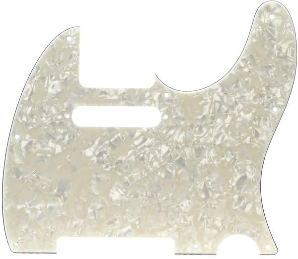 Tele Aged White Pearl Pickguard