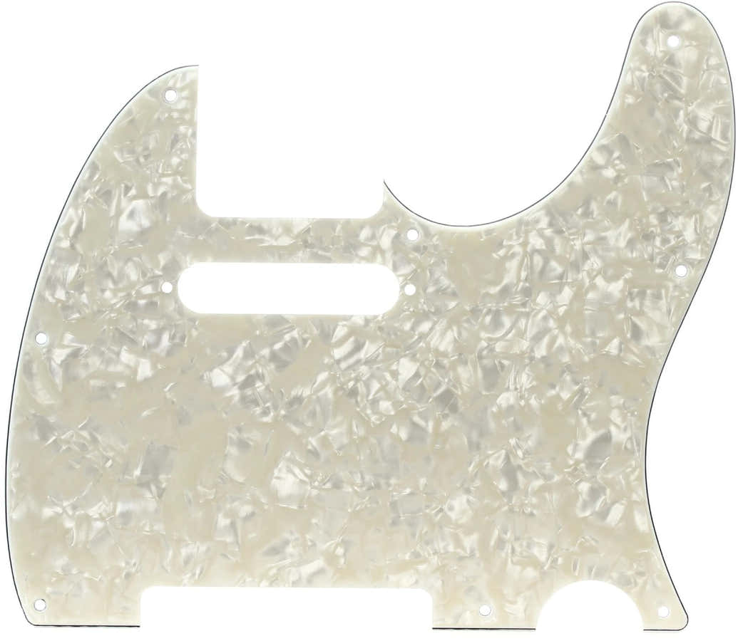 Tele Aged White Pearl Pickguard