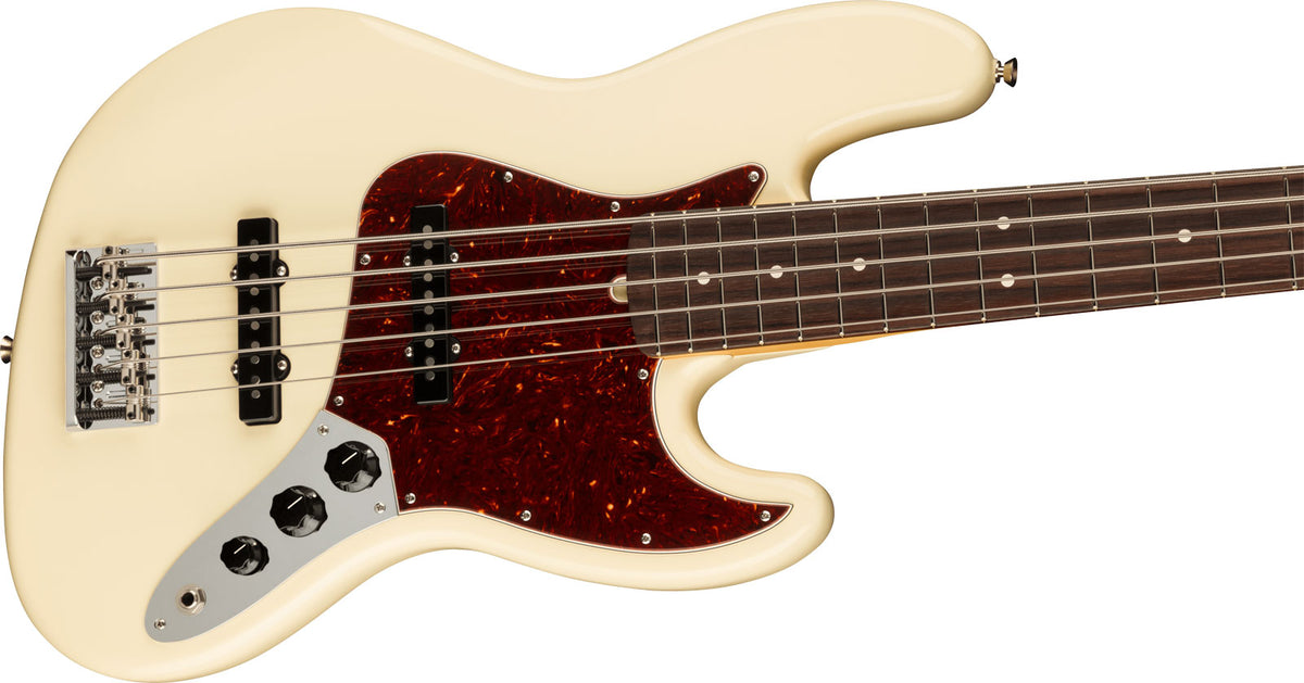 Jazz Bass V American Professional II Rw Olympic White