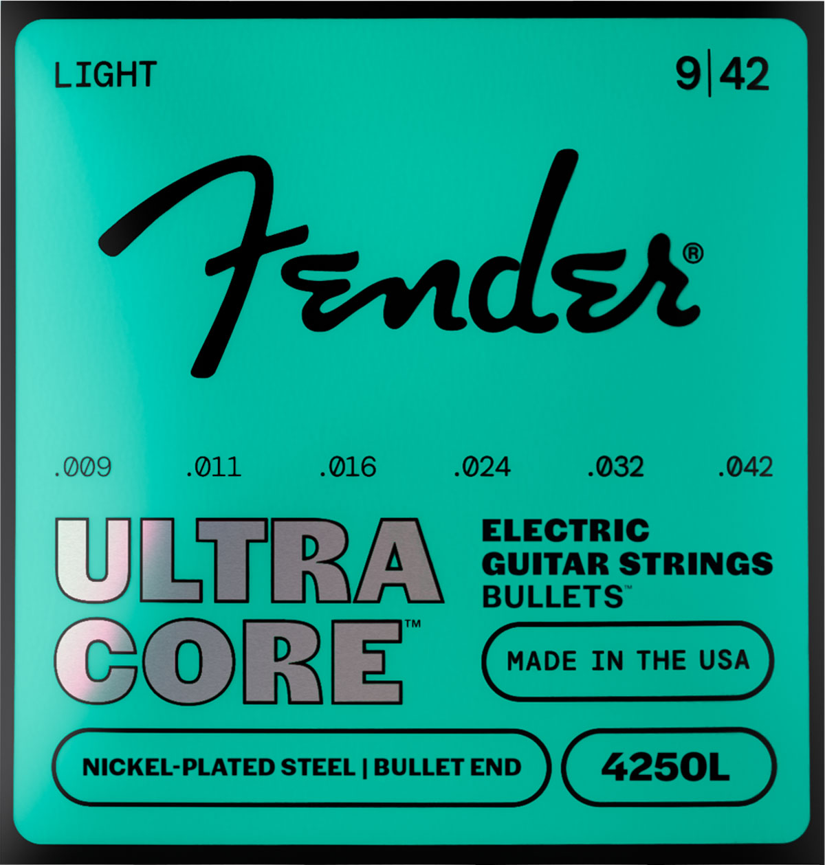 Ultracore Nickel-Plated Steel, Bullet End, 4250L 09-42, (6)