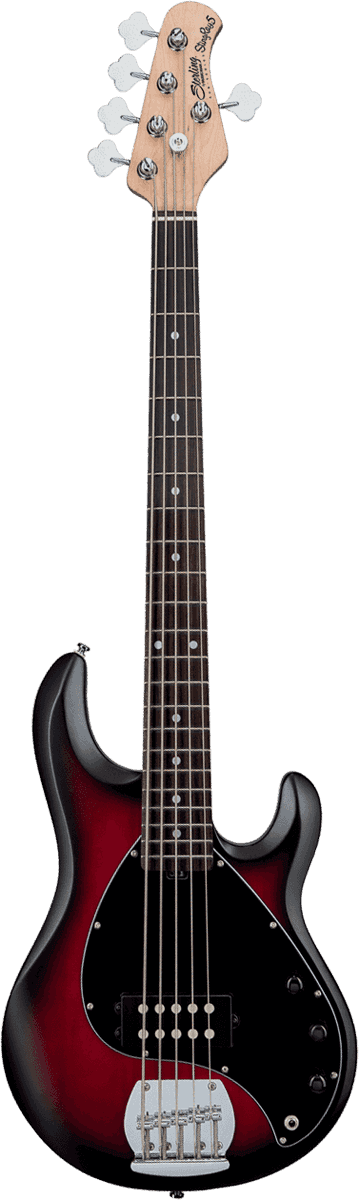 Stingray5 In Ruby Red Burst Satin 5-String